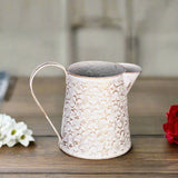 Distressed White Metal Star Pitcher-Lange General Store