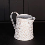Distressed White Metal Star Pitcher-Lange General Store