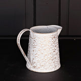 Distressed White Metal Star Pitcher-Lange General Store