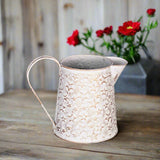 Distressed White Metal Star Pitcher-Lange General Store