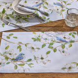 Dogwoods And Blue Birds Placemats-Lange General Store