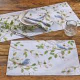 Dogwoods And Blue Birds Table Runner 36"-Lange General Store