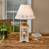 Dorset Lantern Lamp with Sea Shell Shade