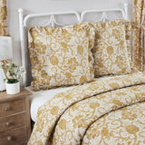 Dorsey Gold Floral Euro Sham-Lange General Store