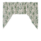 Dorsey Green Swag Curtains-Lange General Store