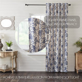 Dorsey Navy Extra Long Panel Curtain-Lange General Store