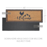 Down Home Hens & Chicks Welcome Door Mat-Lange General Store