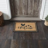 Down Home Hens & Chicks Welcome Door Mat-Lange General Store