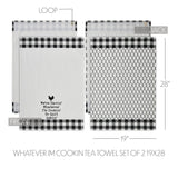 Down Home Whatever I'm Cookin Tea Towel Set of 2-Lange General Store