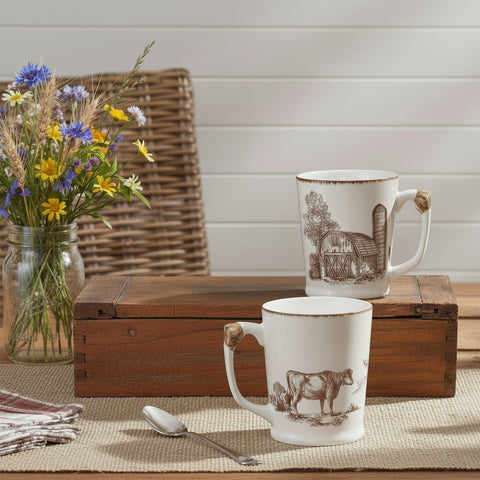 Down on the Farm Mug Set of 4-Lange General Store