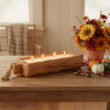 Large Driftwood Candle Fall Lifestyle