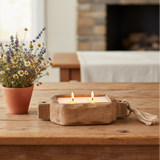 Driftwood Log Candle Lifestyle
