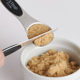 Dual-Sided Magnetic Measuring Spoons with Leveler-Lange General Store