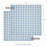 Dusk Blue Buffalo Check Table Topper-Lange General Store