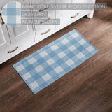 Dusk Blue Check Indoor/Outdoor Rug Collection-Lange General Store