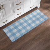 Dusk Blue Check Indoor/Outdoor Rug Collection - Lange General Store