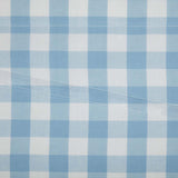 Dusk Buffalo Blue Check Ruffled Panel Curtains-Lange General Store