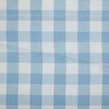 Dusk Buffalo Blue Check Ruffled Panel Curtains-Lange General Store
