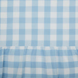 Dusk Buffalo Blue Check Ruffled Shower Curtain