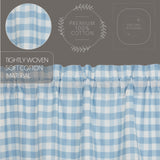 Dusk Buffalo Blue Check Valance