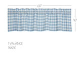 Dusk Buffalo Blue Check Valance