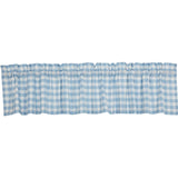 Dusk Buffalo Blue Check Valance