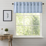 Dusk Buffalo Blue Check Valance-Lange General Store