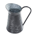 Embossed Vines Galvanized Pitcher-Lange General Store
