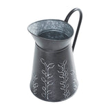 Embossed Vines Galvanized Pitcher-Lange General Store