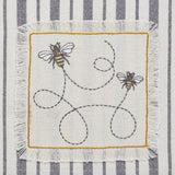Embroidered Bee Tea Towels-Lange General Store