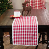 Emmie Red and White Check Table Runners-Lange General Store