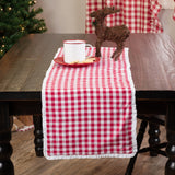 Emmie Red and White Check Table Runners-Lange General Store