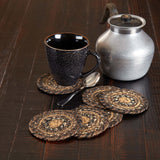 Espresso Braided Coasters-Lange General Store