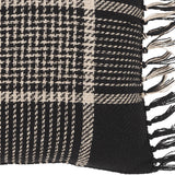 Exton Black Tan Plaid Pillow-Lange General Store