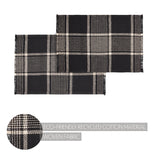 Exton Black Tan Plaid Placemat Set of 2-Lange General Store