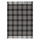 Exton Black Tan Plaid Throw-Lange General Store