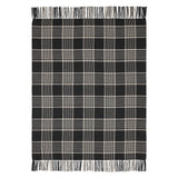 Exton Black Tan Plaid Throw-Lange General Store