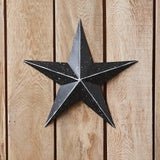 Faceted Metal Star Black - Multiple Sizes-Lange General Store