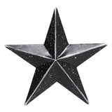 Faceted Metal Star Black - Multiple Sizes-Lange General Store