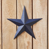 Faceted Metal Star Blue - Multiple Sizes-Lange General Store