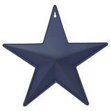 Faceted Metal Star Blue Wall Hanging w/Pocket-Lange General Store