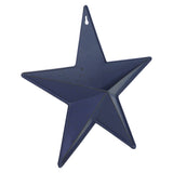 Faceted Metal Star Blue Wall Hanging w/Pocket-Lange General Store