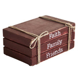 Faith Family Friends Faux Book Stack-Lange General Store