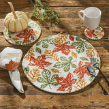 Fall Leaves Braided Coaster Set-Lange General Store