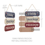 Family Friends Freedom Wall Hanging-Lange General Store