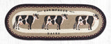 Farm Fresh Cow Braided Table Runner-Lange General Store