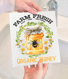 Farm Fresh Honey Bees Swedish Dish Cloth-Lange General Store