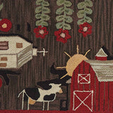 Farm Life Hooked Rug-Lange General Store