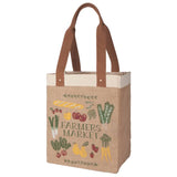 Farmers Market Large Burlap Shopping Bag-Lange General Store