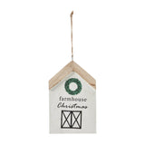 Farmhouse Christmas Wreath Hanging Ornament-Lange General Store